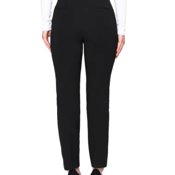 Talbots Dress Pants Womens 12 32x30 Black Nylon Tapered Office Trousers - Picture 5 of 15